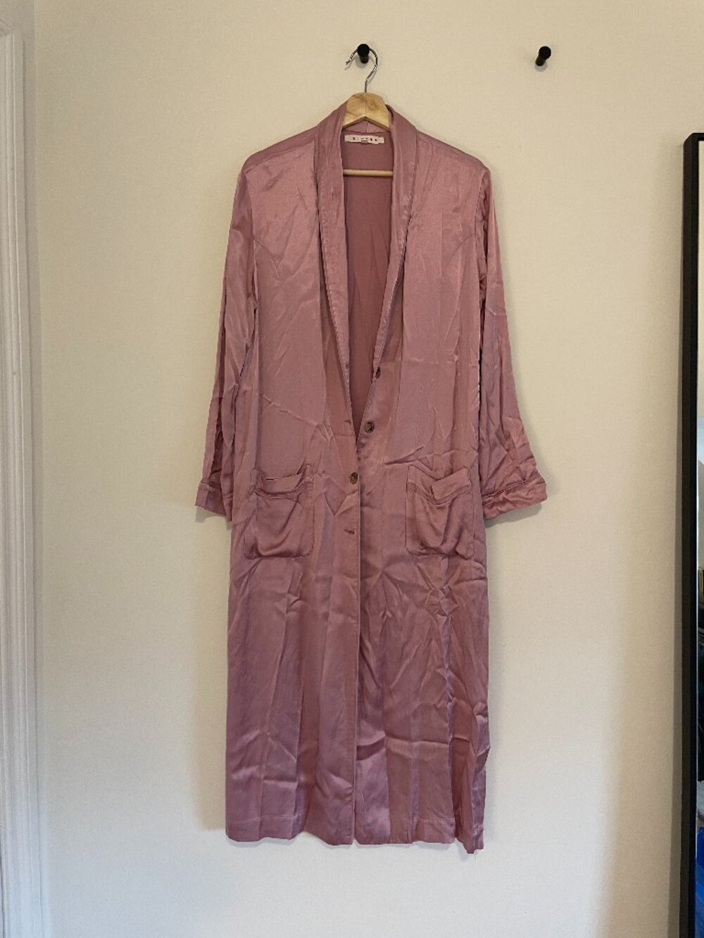 XiRENA Pink Long Duster – Excellent Condition (Size S)